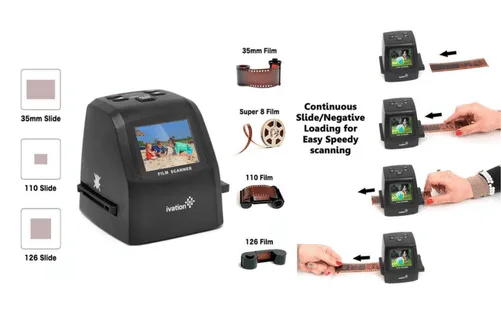 Ivation 22MP Digital Film Scanner and Converter
