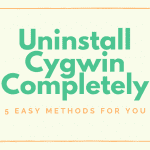 How To Uninstall Cygwin
