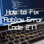 roblox error code 277