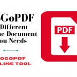 GoGoPDF A Different Online Document You Needs