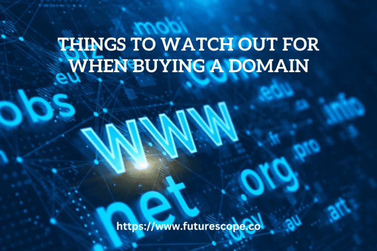 Watch Out for When Buying a Domain