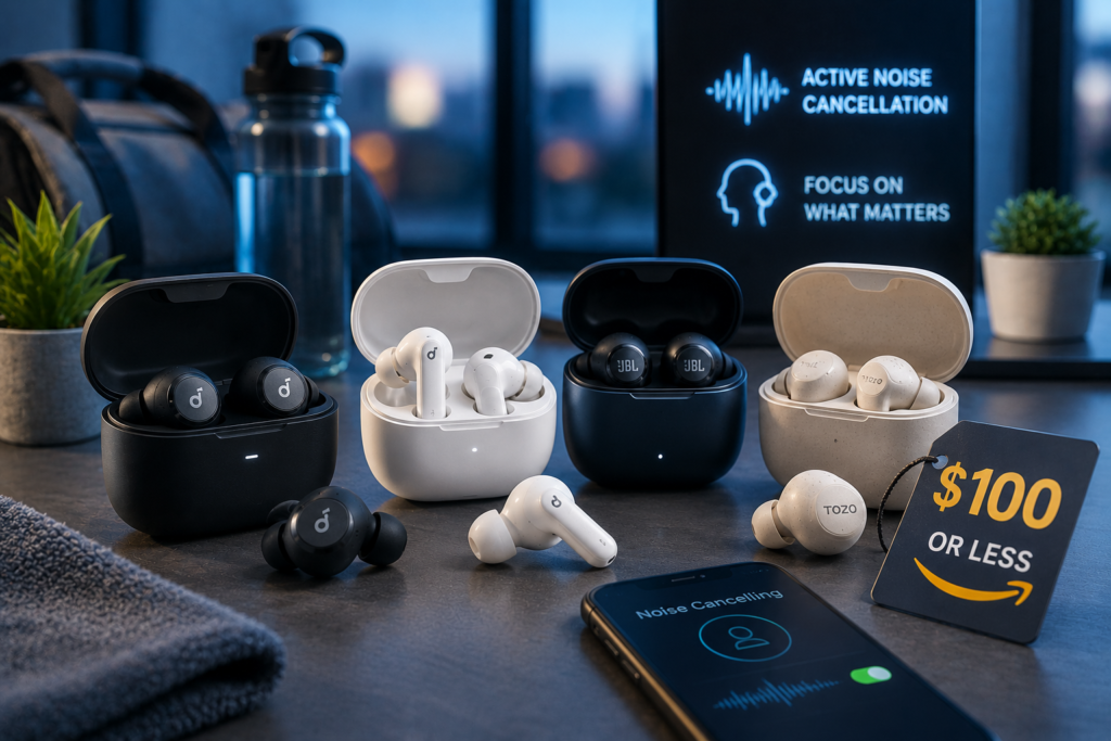 Best Noise Cancelling Earbuds Under $100 in 2026