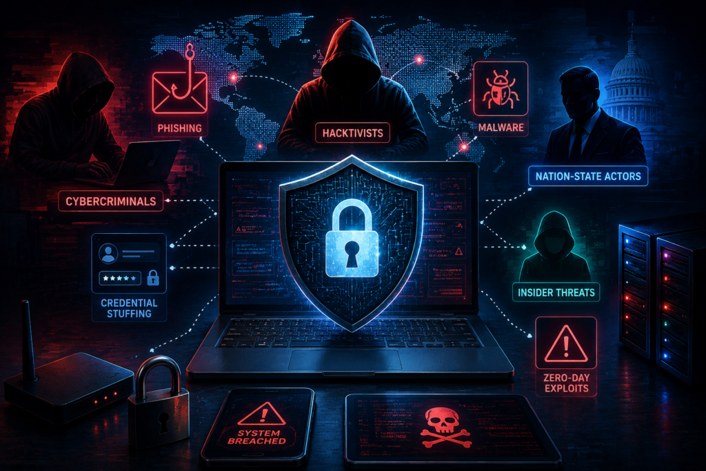 Major Types of Cyber Security Threats