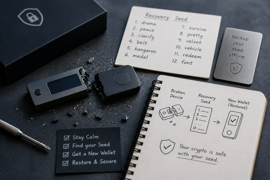 Why a Broken Cold Wallet Doesn&rsquo;t Mean Lost Crypto?