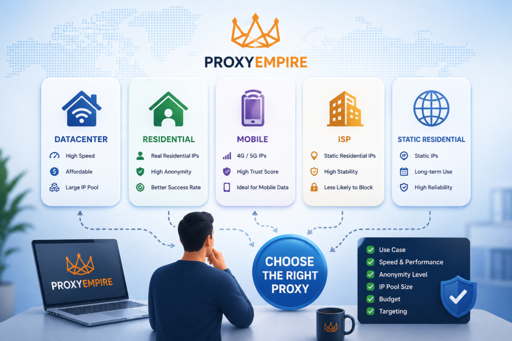 How to Choose ProxyEmpire Proxy Type Based on Your Use