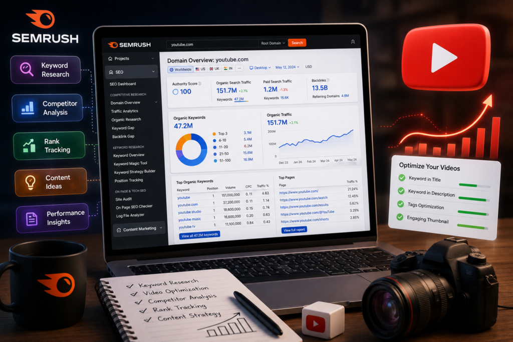 What Is Semrush and How Can It Help With YouTube SEO?